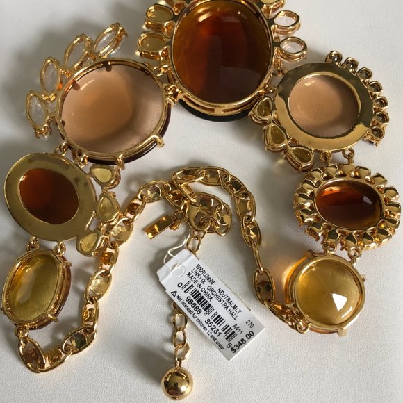 KATE SPADE Neutral Orchestra Hall Statement Necklace - Picture 10 of 12